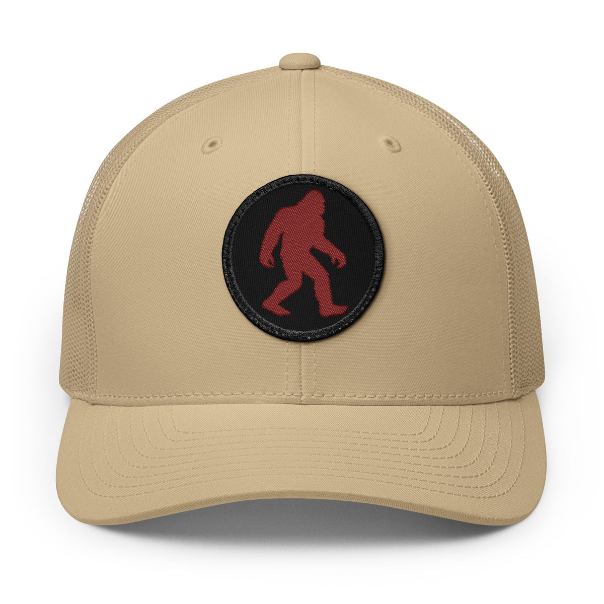 Sasquatch Circle Red Bigfoot Snapback