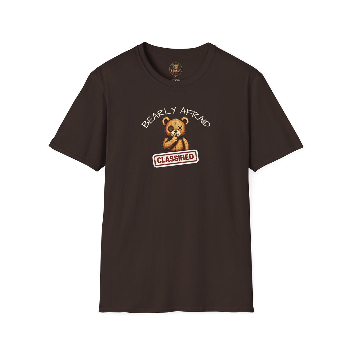 Bearly Afraid Retro Classified Tee