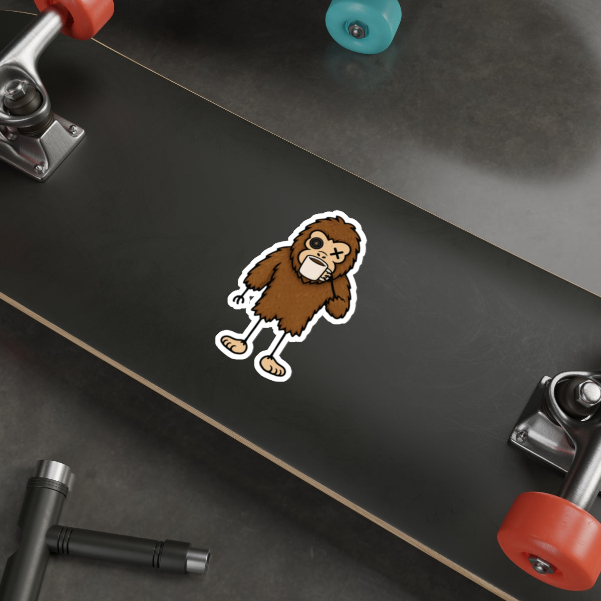 Grumpy Sasquatch Coffee Sticker