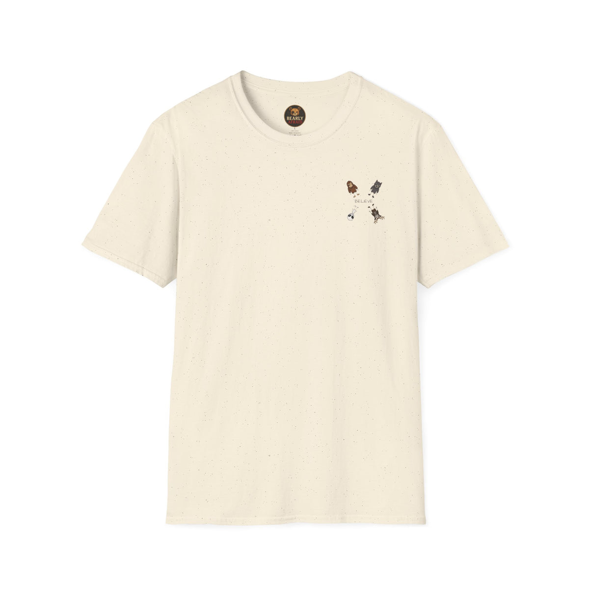 Stick Figure Believe Left Chest Tee
