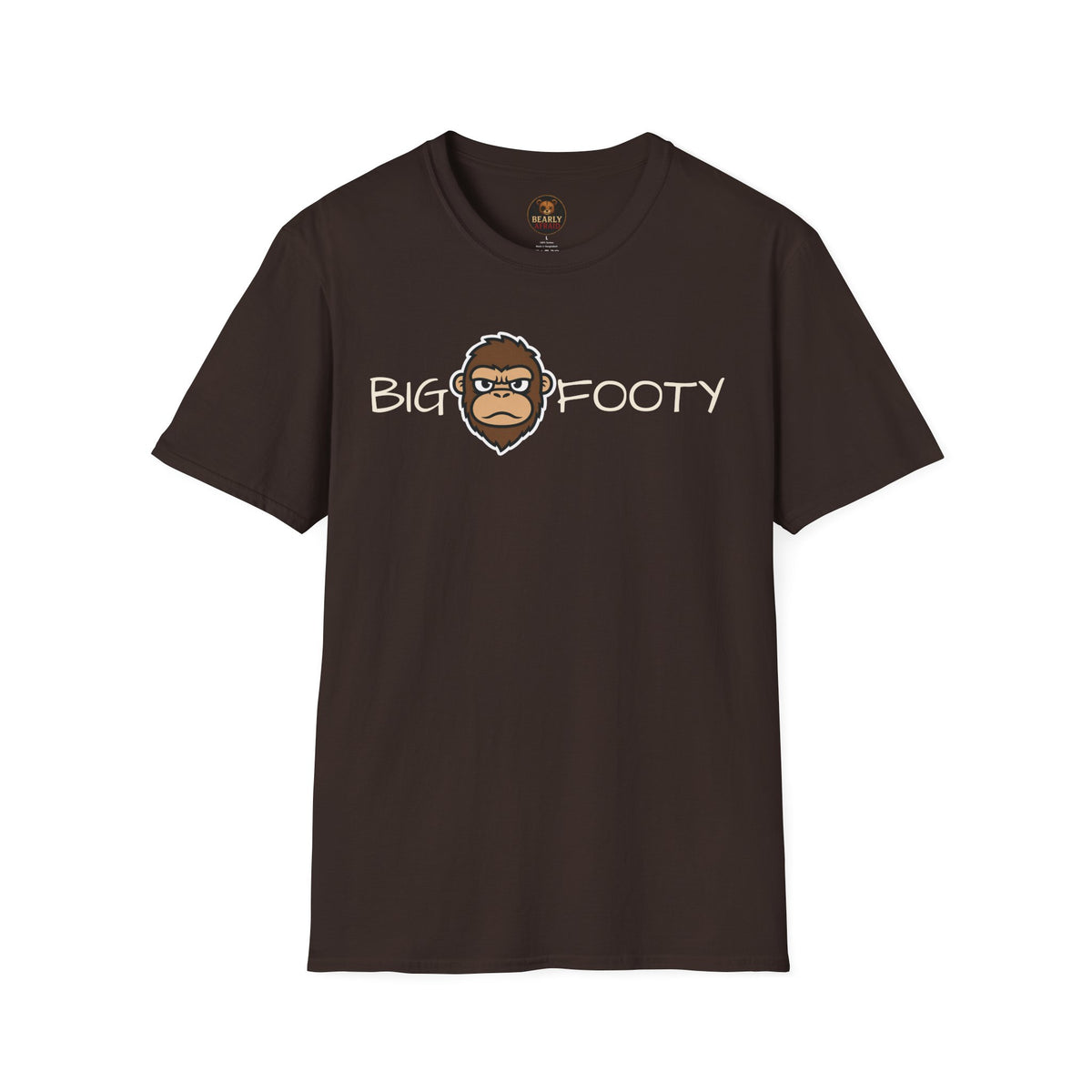 Bigfooty Head in Text Tee