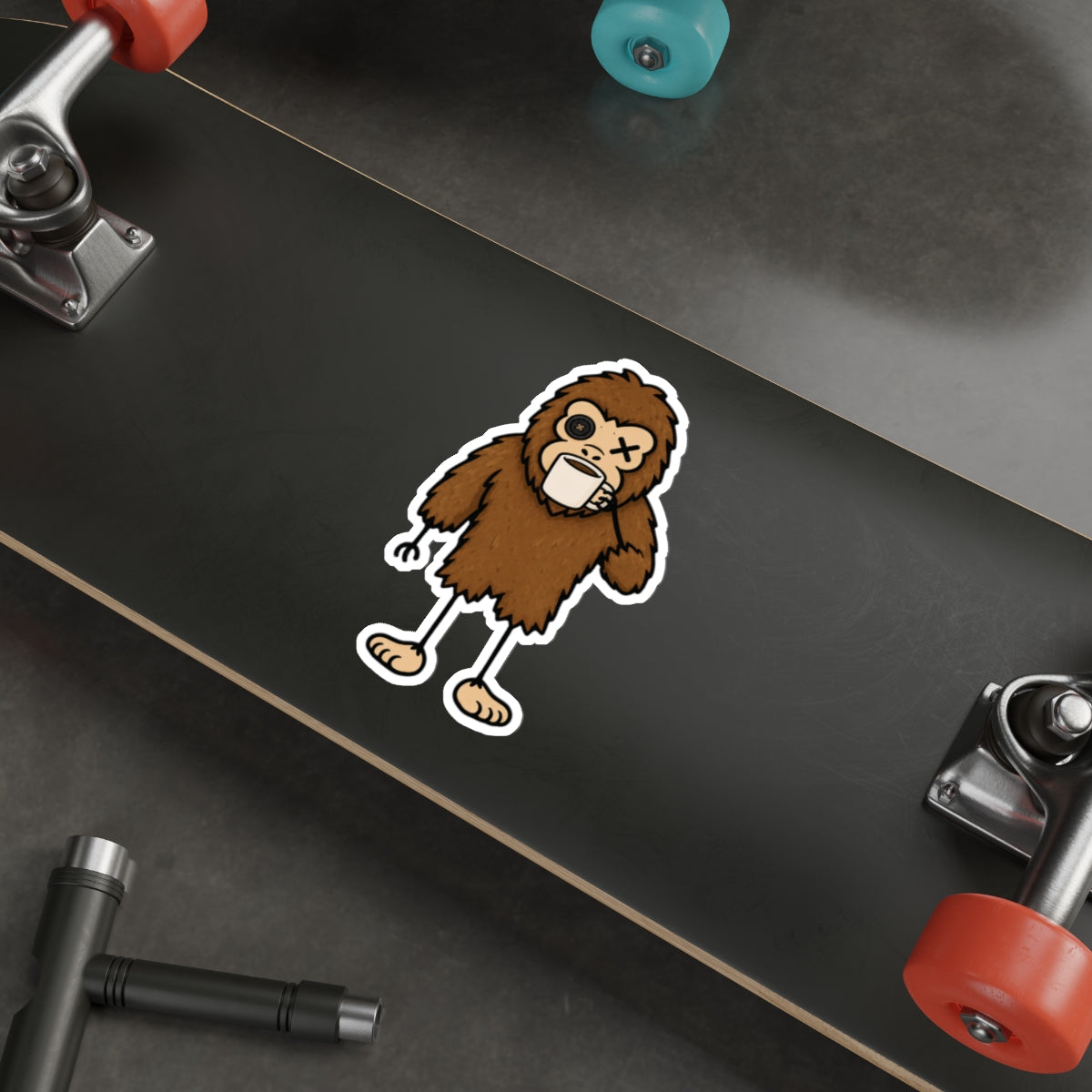 Grumpy Sasquatch Coffee Sticker