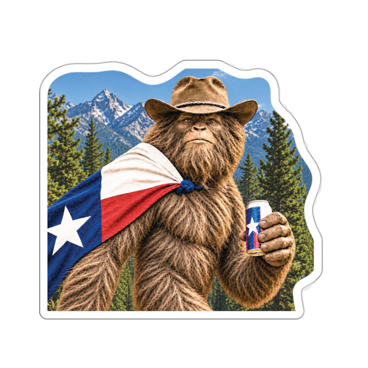 Southern Bigfoot Pose Sticker