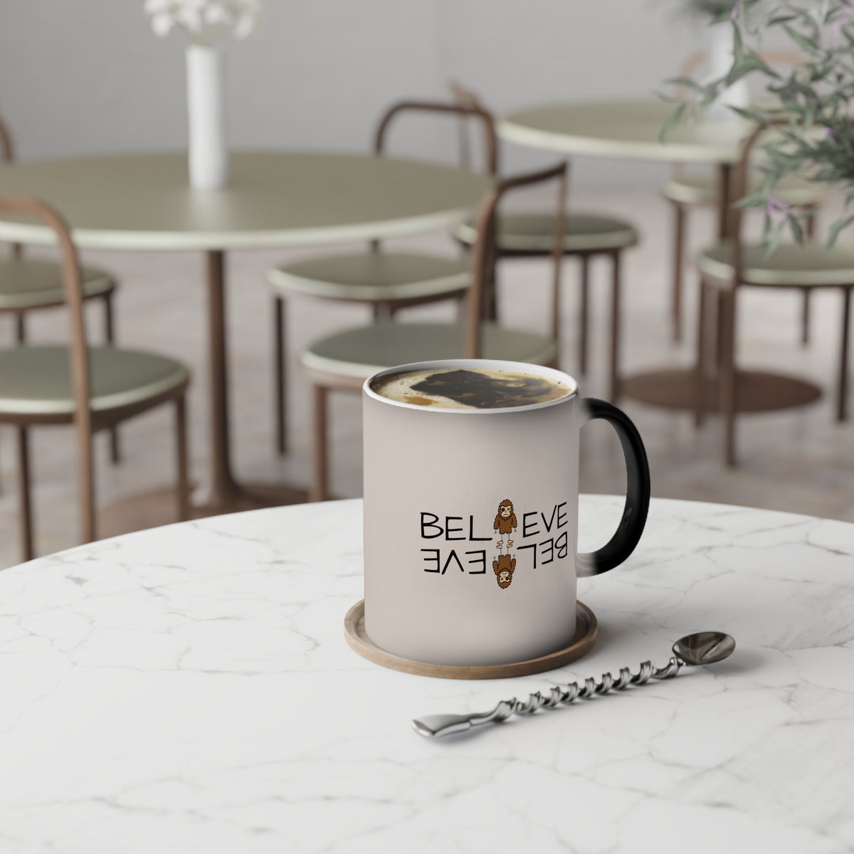 Stick Figure Believe Heat-Reveal Mug