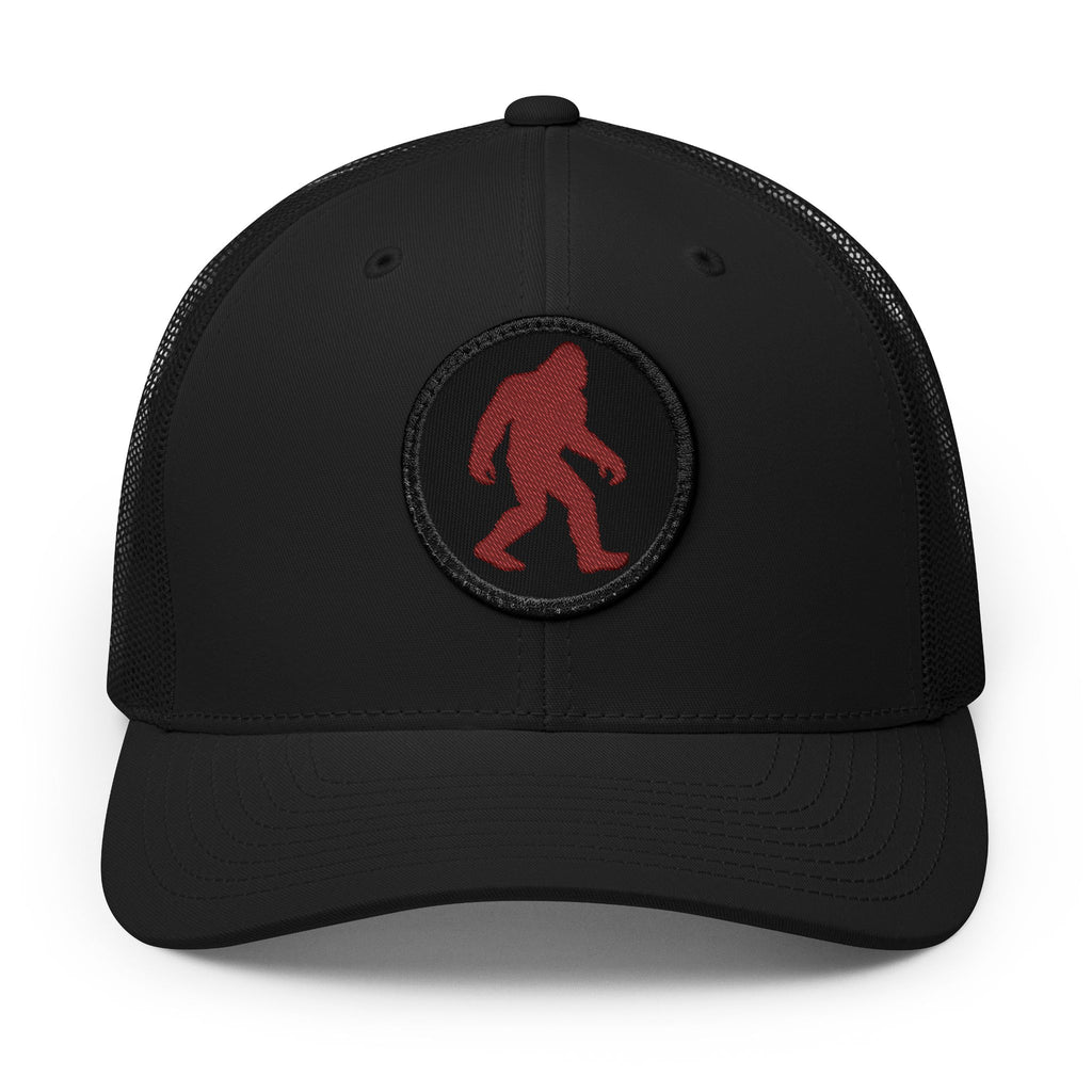 Sasquatch Circle Red Bigfoot Snapback