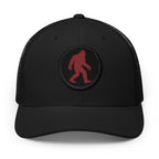 Sasquatch Circle Red Bigfoot Snapback