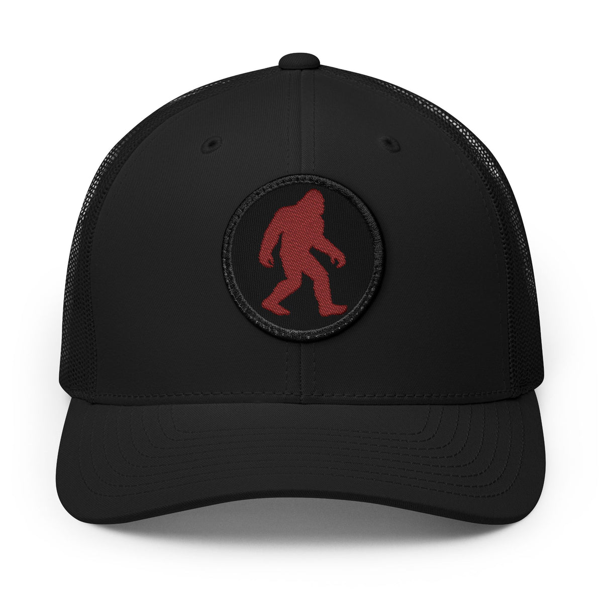 Sasquatch Circle Red Bigfoot Snapback