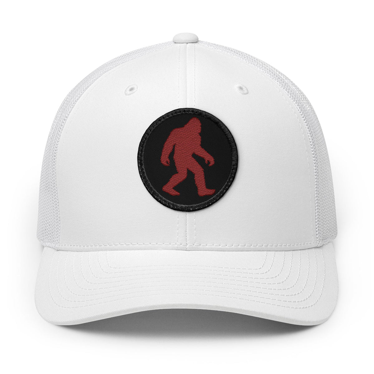 Sasquatch Circle Red Bigfoot Snapback
