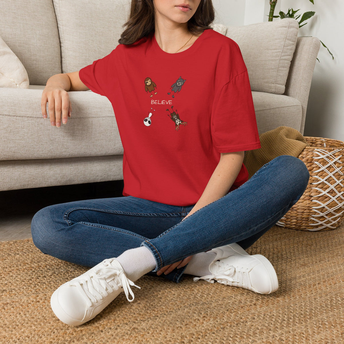 Stick Figure Believe Tee