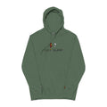 Stick Figure Fist Bump Pigment-Dyed Hoodie