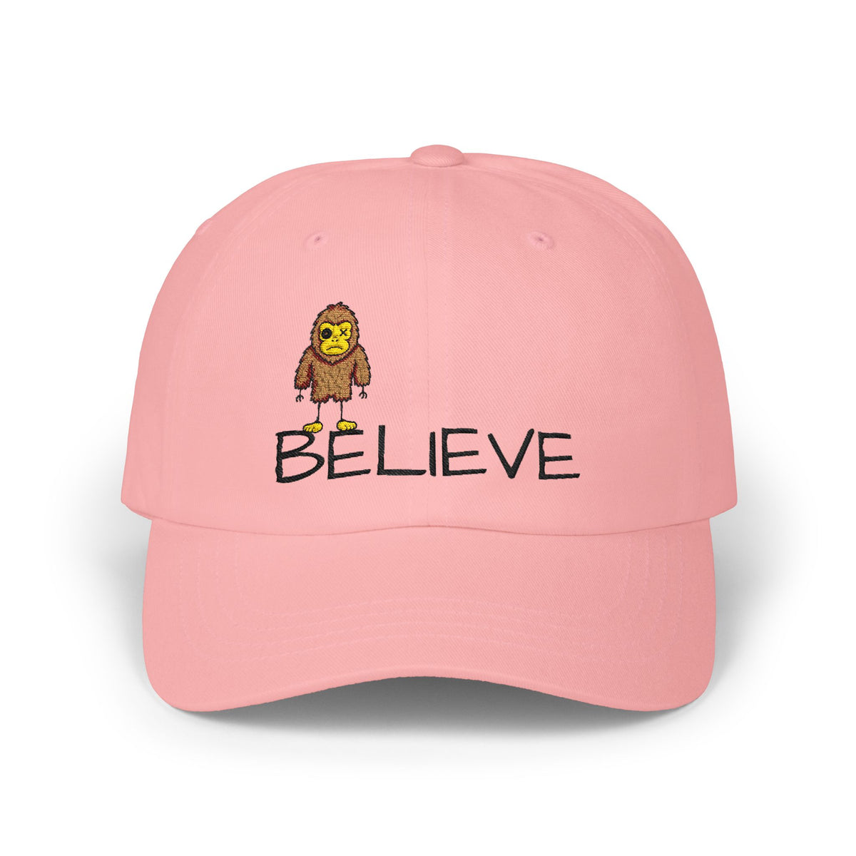 Stick Figure Believe Embroidered Cap