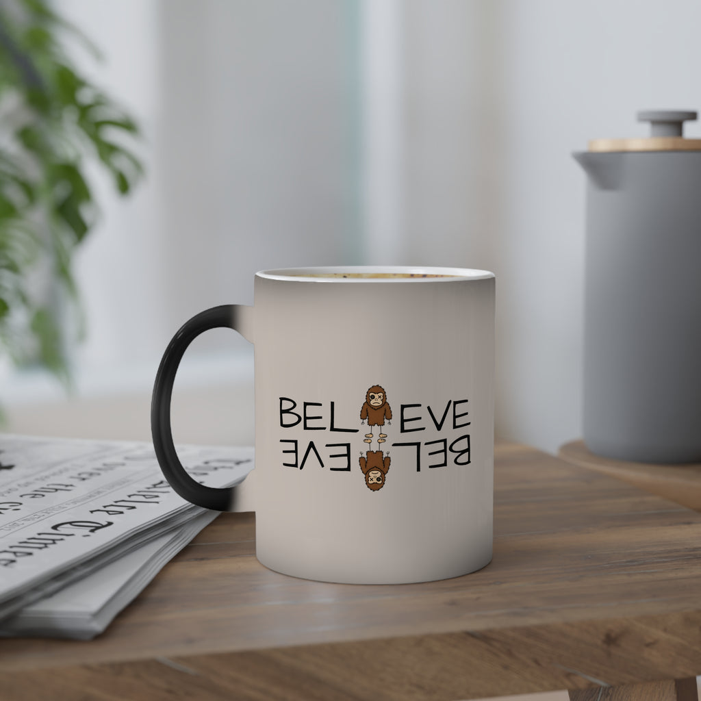 Stick Figure Believe Heat-Reveal Mug