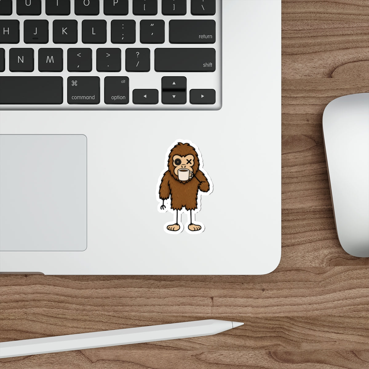 Grumpy Sasquatch Coffee Sticker