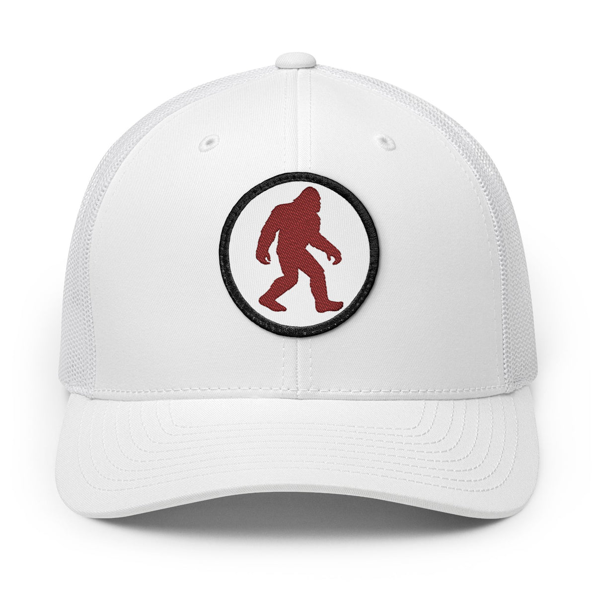 Sasquatch Circle Red Bigfoot Snapback