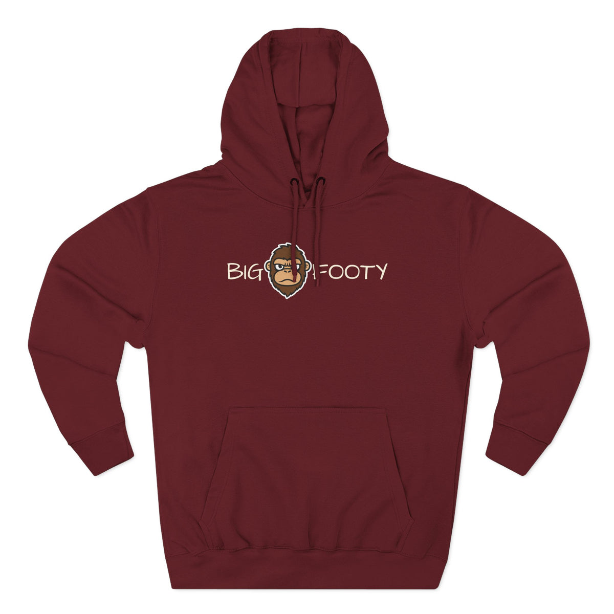 Bigfooty Head in Text Hoodie