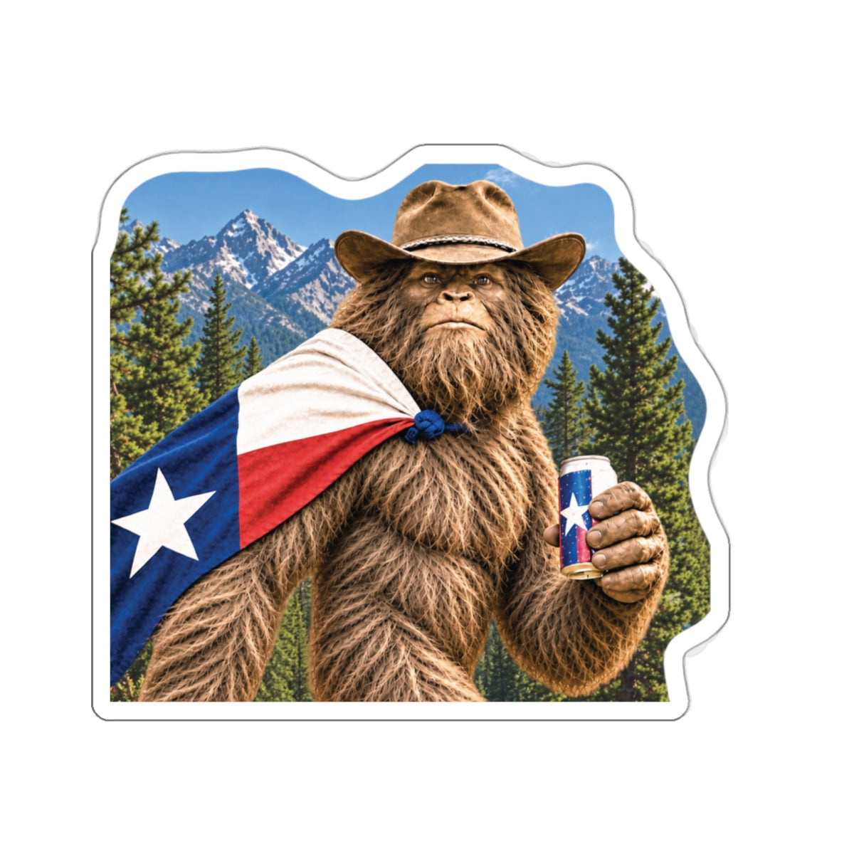 Southern Bigfoot Pose Sticker