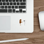 Stick Figure Fist Bump Sticker