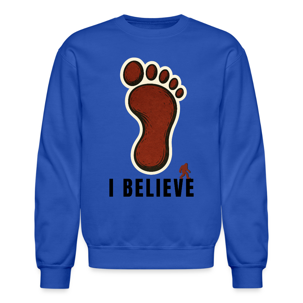 I Believe Footprint Unisex Sweatshirt B - royal blue