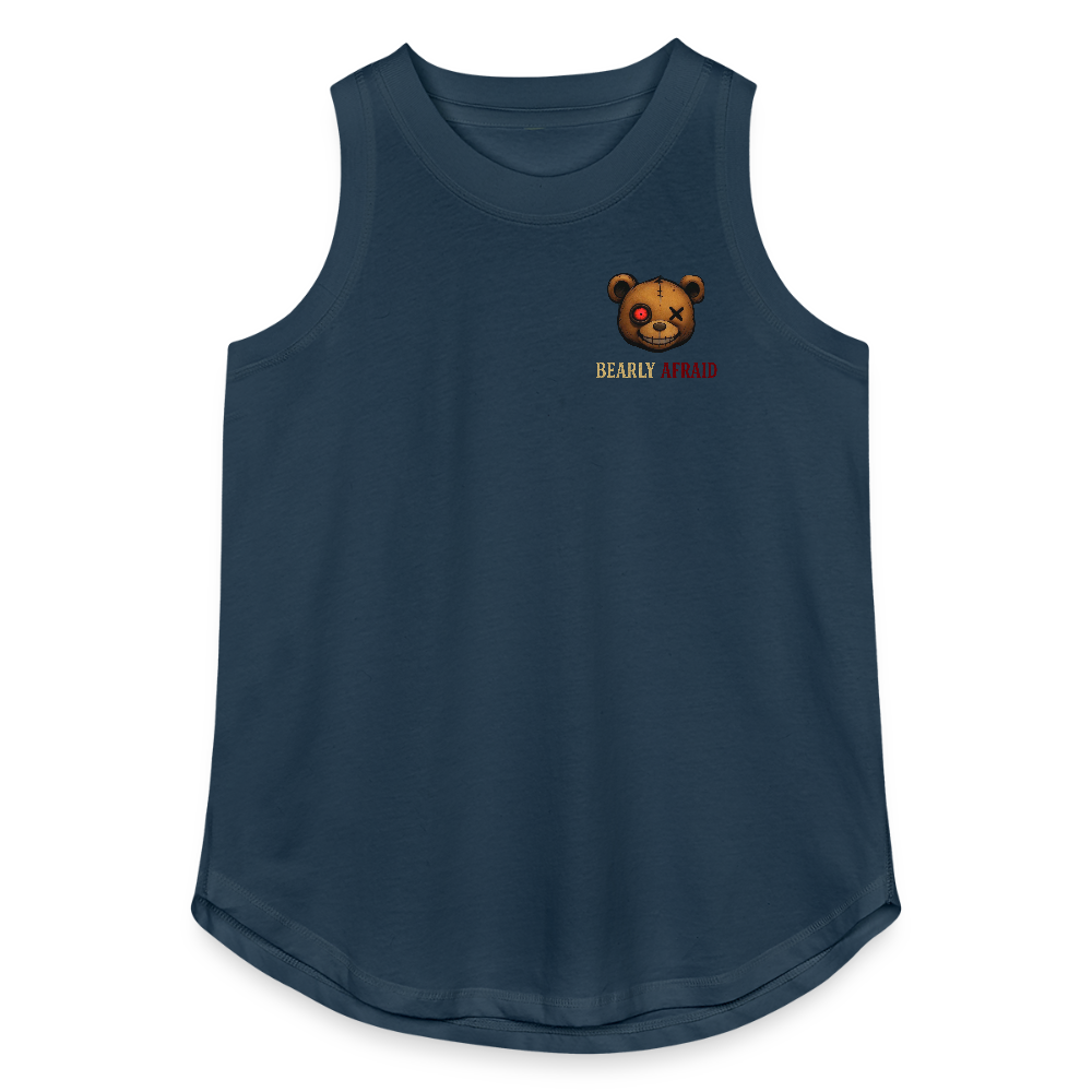 Bearly Afraid Women's Relaxed Tank Top - denim