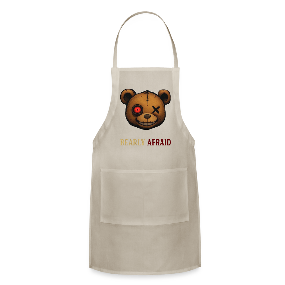Bearly Afraid Adjustable Apron - natural