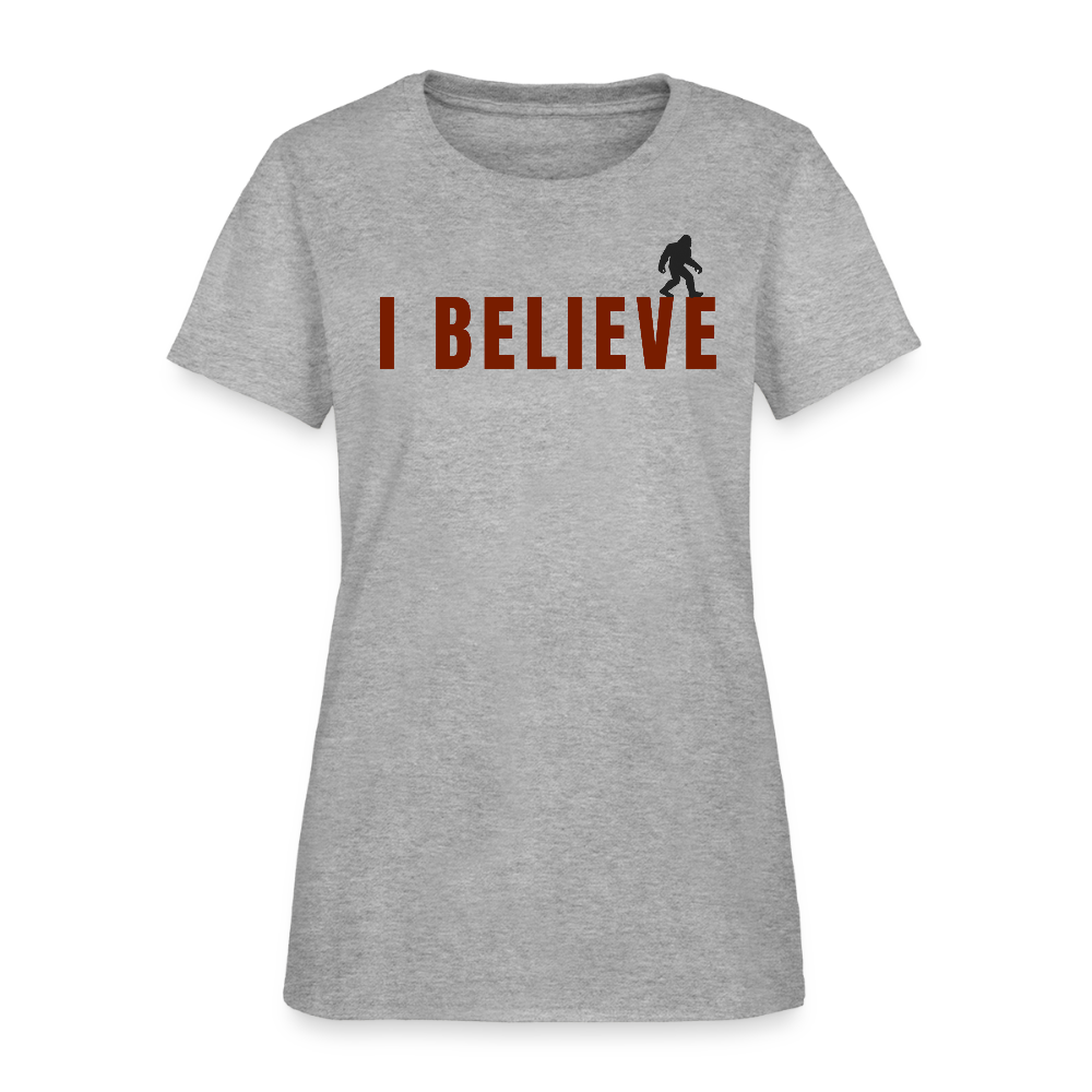 I Believe Women's T-Shirt R - heather gray