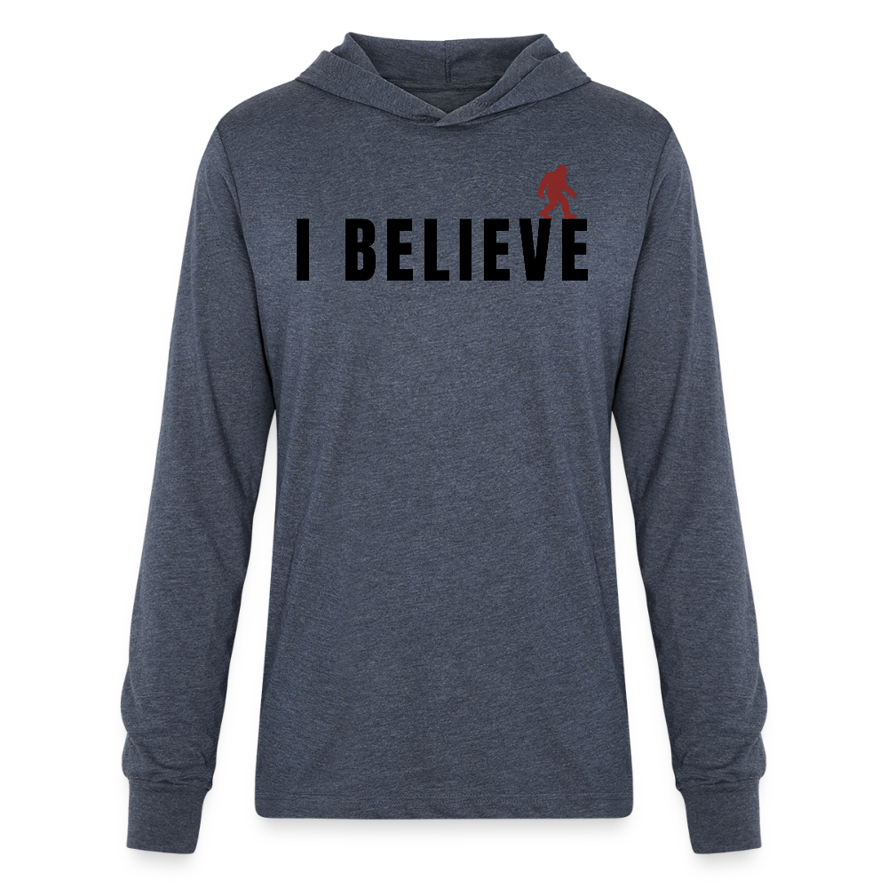 I Believe Unisex Hoodie Shirt B - heather navy
