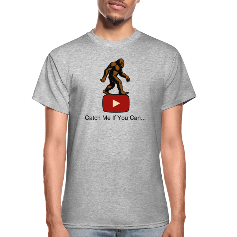 Bigfoot Taunts YouTube Adult T-Shirt - heather gray