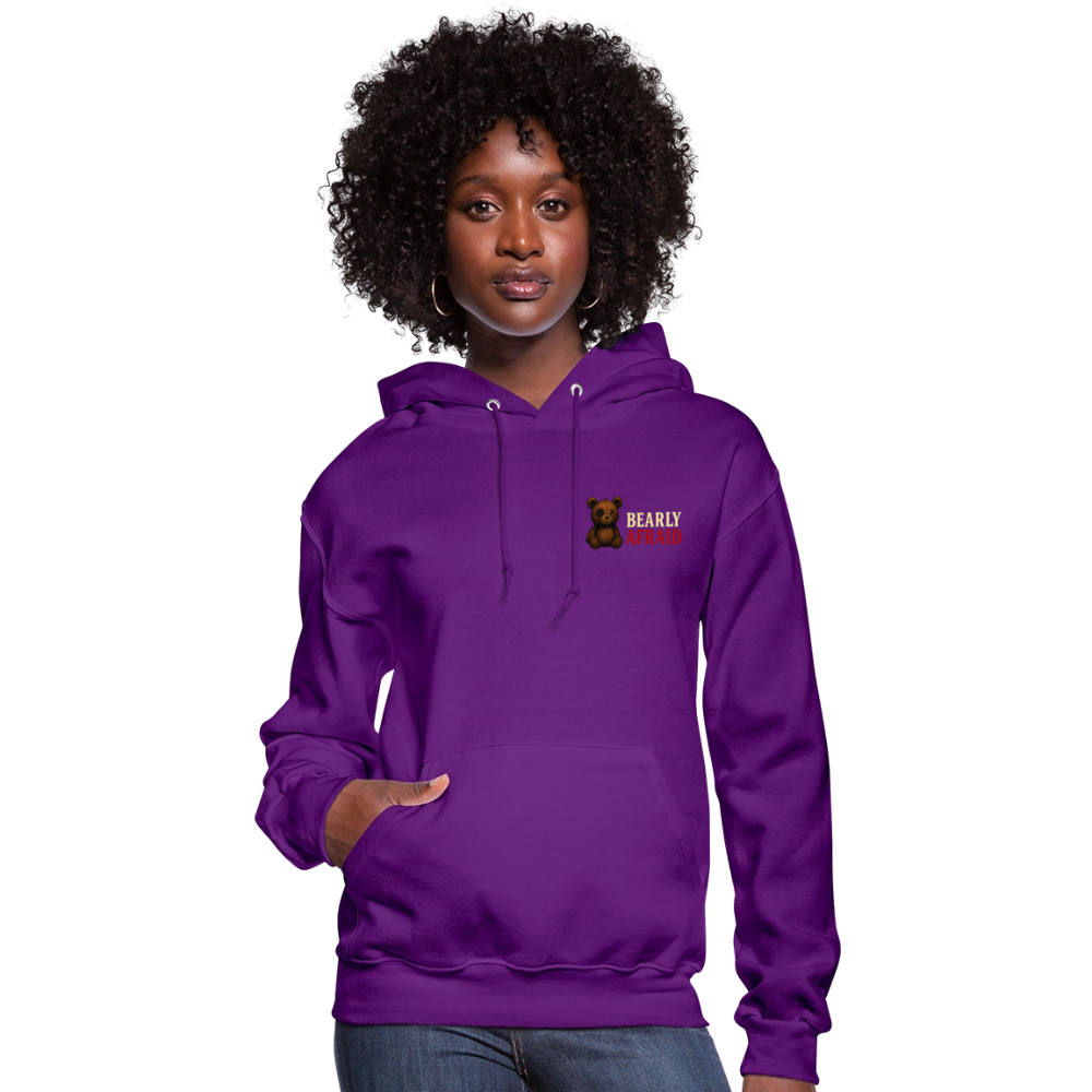 Bearly Afraid Women's "Classic" Hoodie - purple