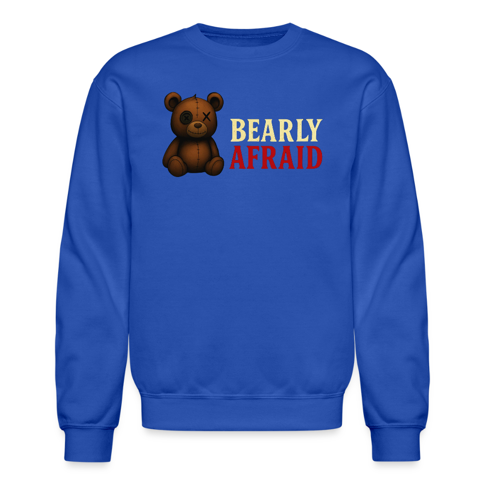 Bearly Afraid "Classic" Crewneck - royal blue