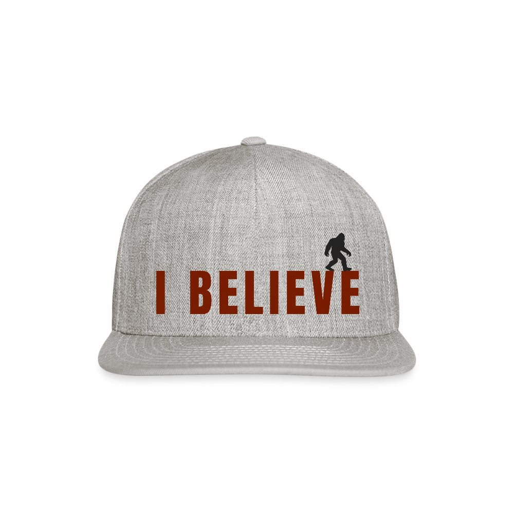 I Believe Snapback Baseball Cap R - heather gray