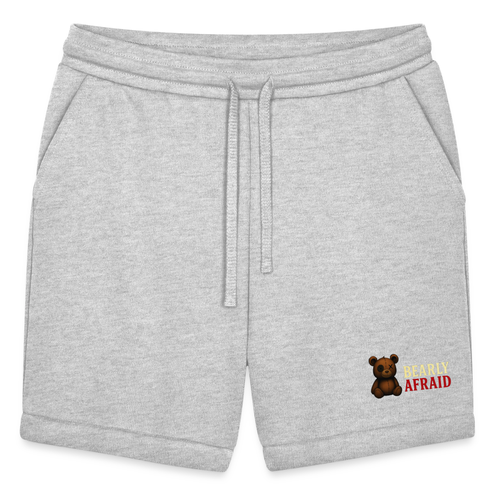 Bearly Afraid Bella Canvas Unisex Shorts - heather gray