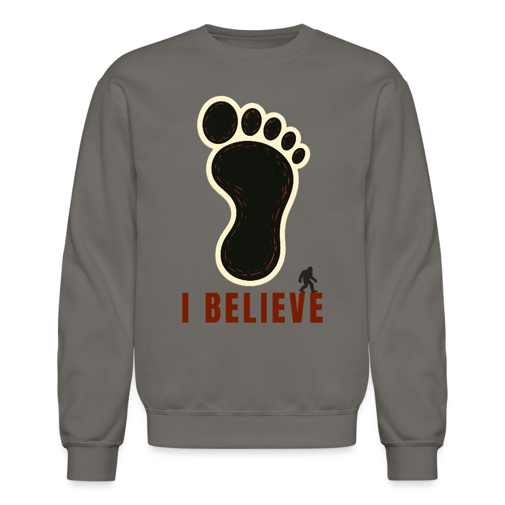 I Believe Footprint Unisex Sweatshirt R - asphalt gray