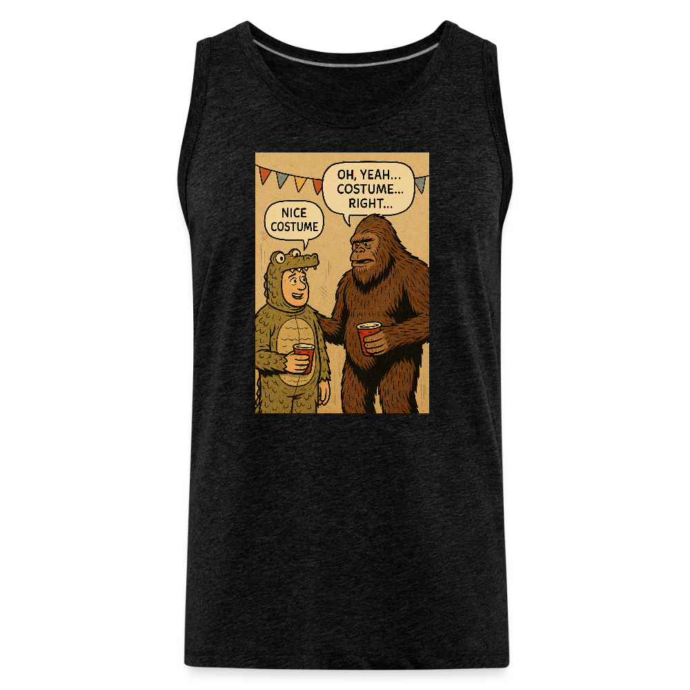 Bigfoot Costume Party Men’s Premium Tank - charcoal grey