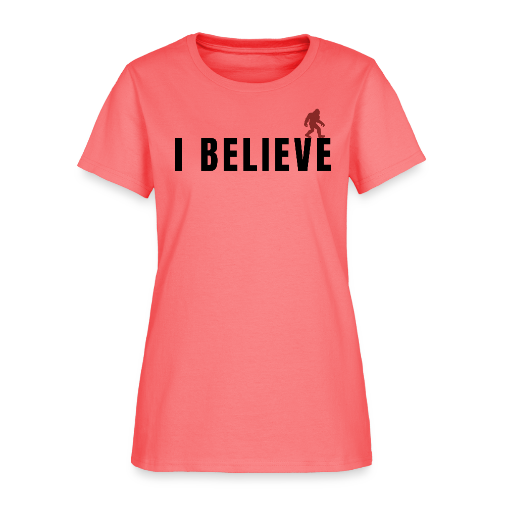 I Believe Women's T-Shirt B - coral