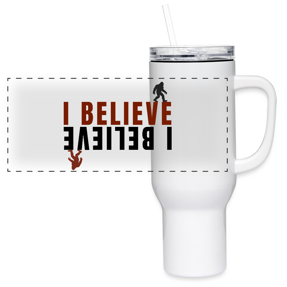 I Believe 40 oz Travel Tumbler - white
