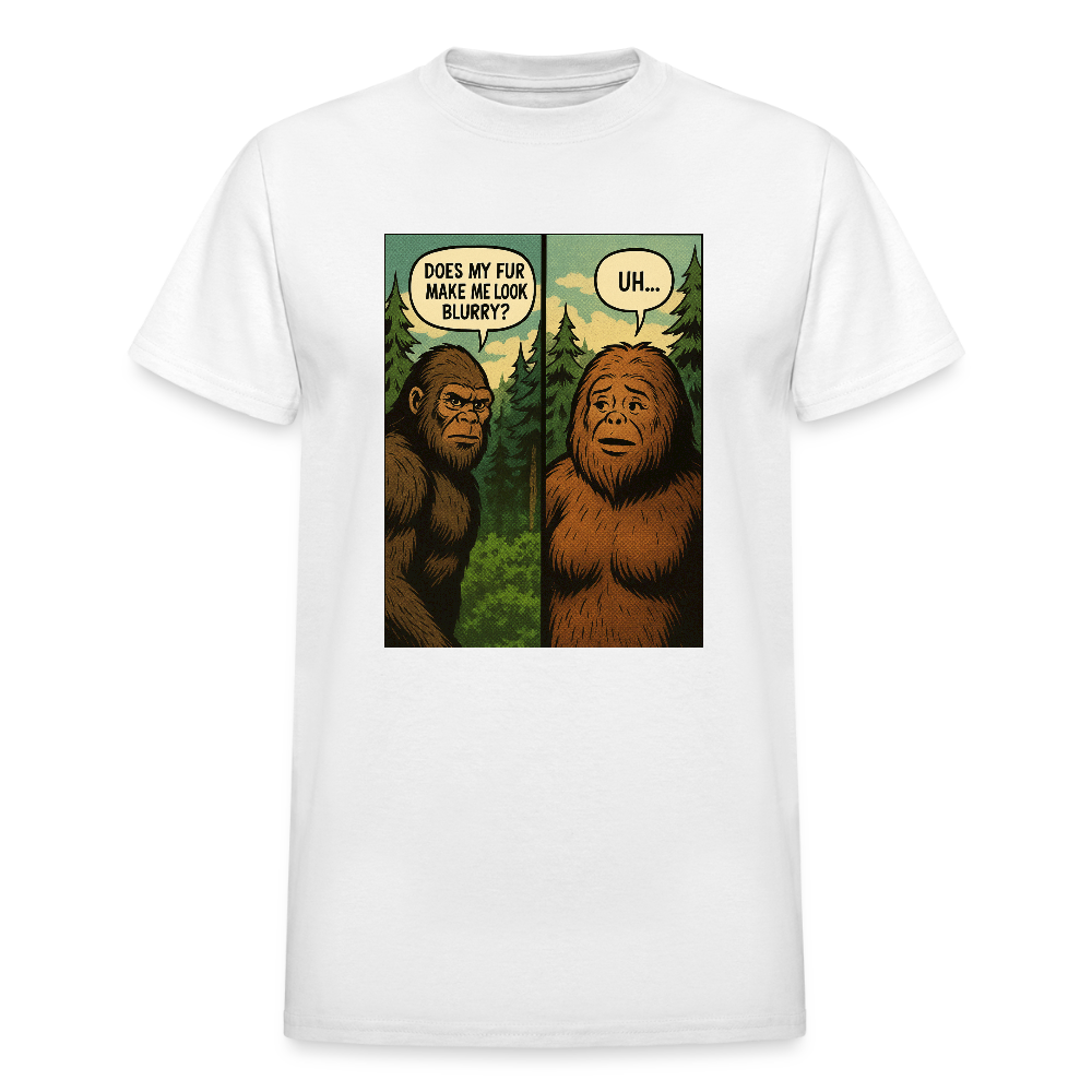 Comic Book Bigfoot Men's T-Shirt - white