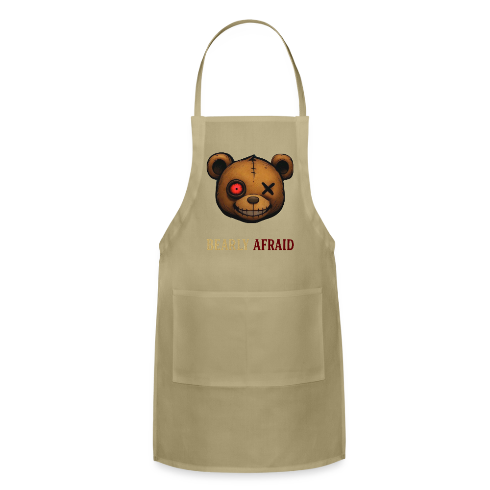 Bearly Afraid Adjustable Apron - khaki