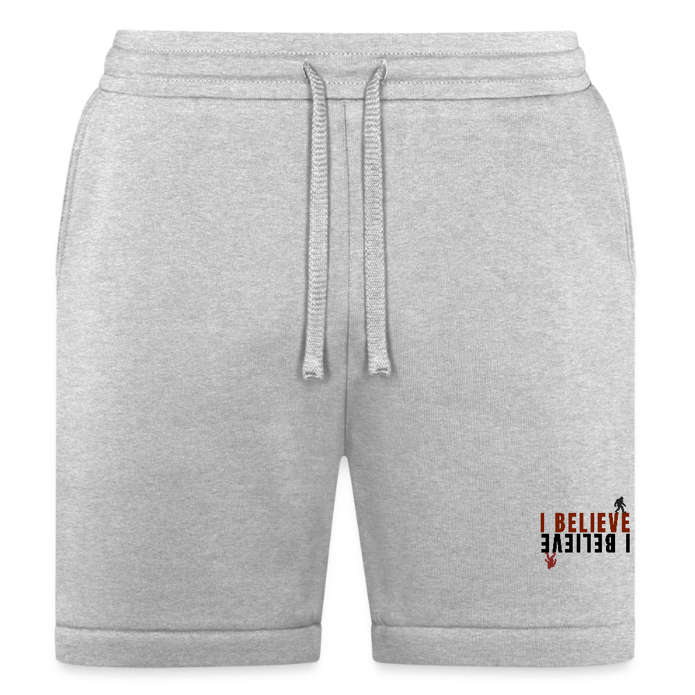I Believe Premium Unisex Shorts - heather gray