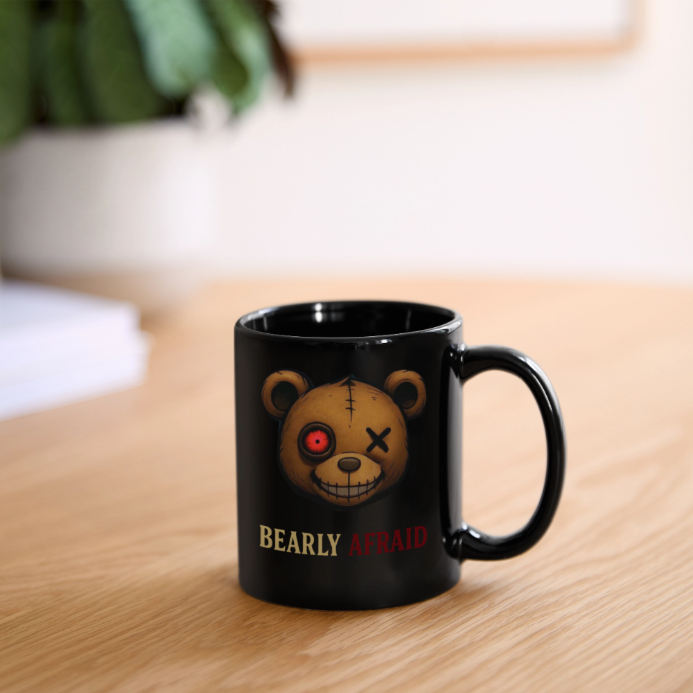 Bearly Afraid Full Color Mug - black