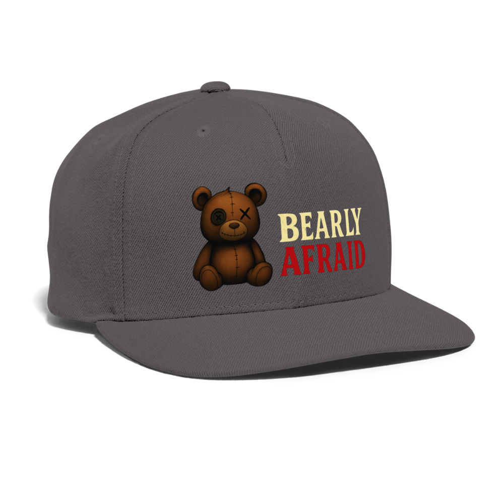 Bearly Afraid Snapback - dark grey