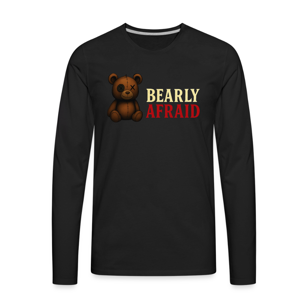 Bearly Afraid "Classic" Men's Long Sleeve T-Shirt - black