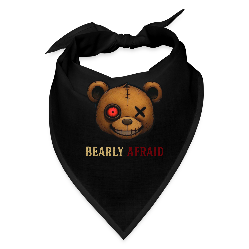 Bearly Afraid Bandana - black