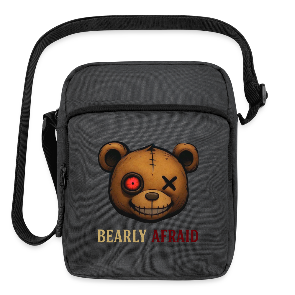 Bearly Afraid Crossbody Bag - charcoal grey