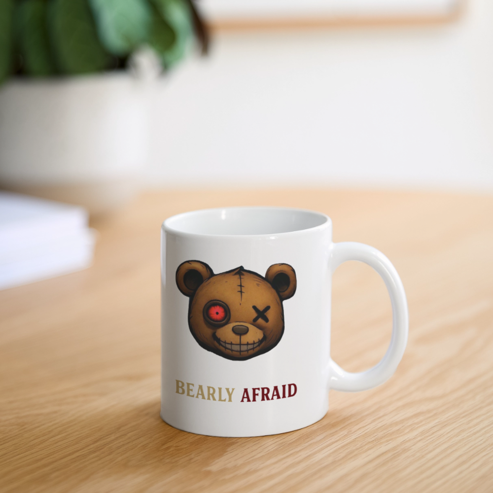 Bearly Afraid Coffee & Tea Mug - white