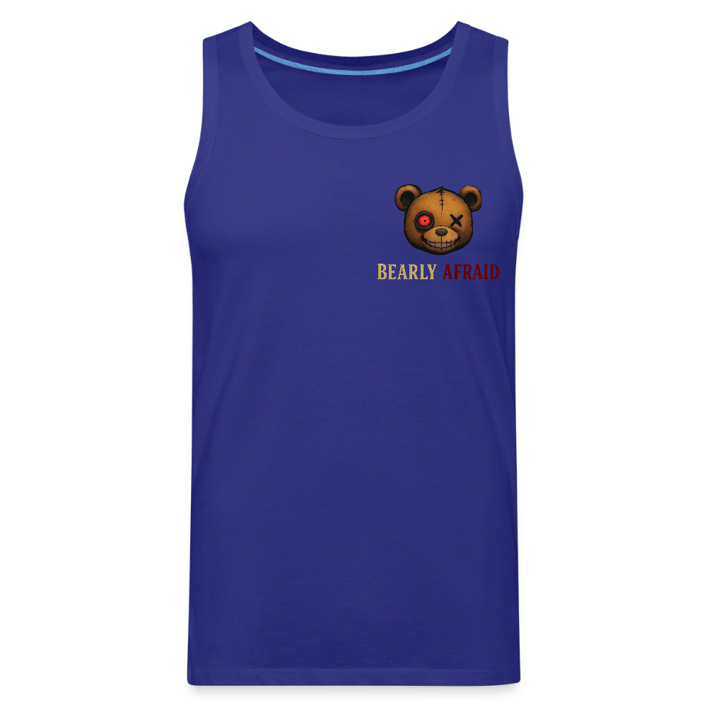 Bearly Afraid Men’s Premium Tank - royal blue