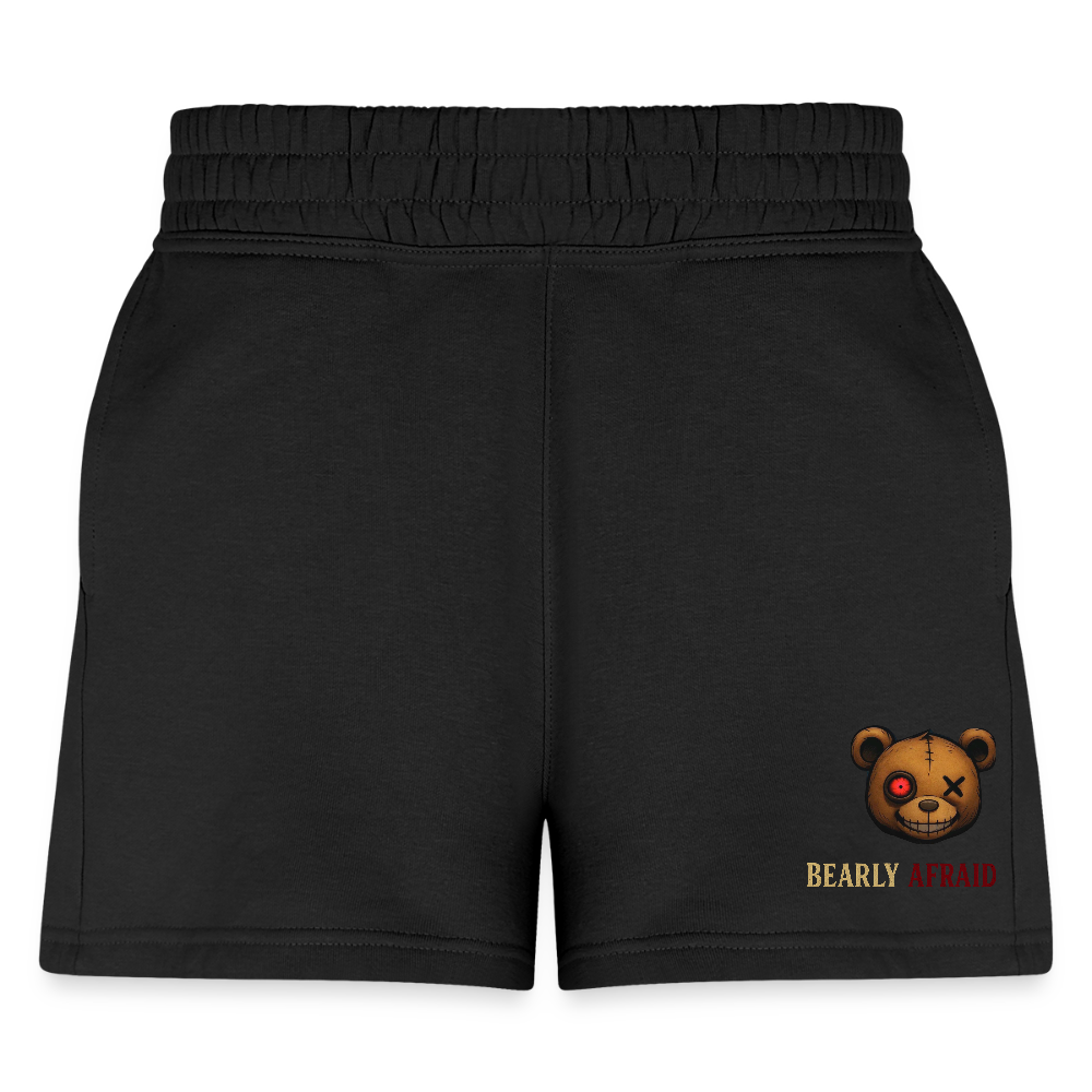Bearly Afraid Women's Jogger Short - black