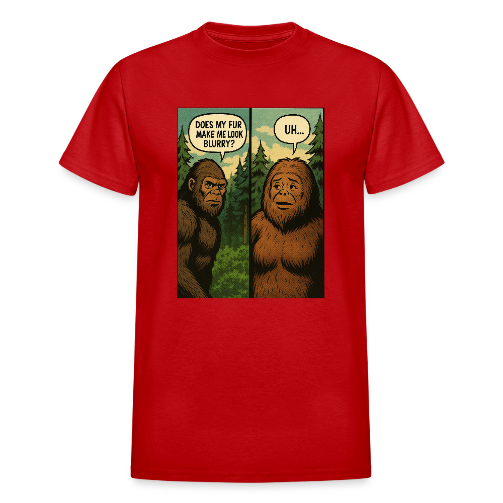 Comic Book Bigfoot Men's T-Shirt - red