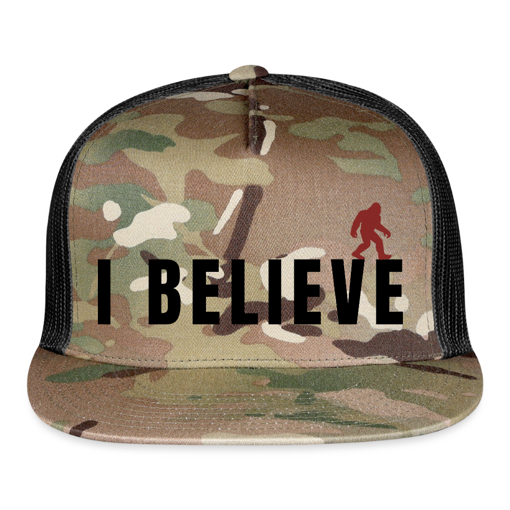I Believe Camo Hat B - MultiCam\black