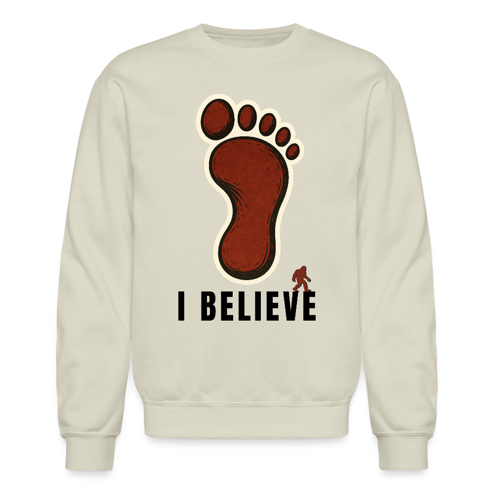 I Believe Footprint Unisex Sweatshirt B - Sand