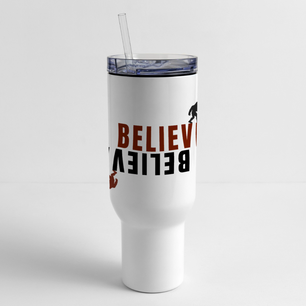 I Believe 40 oz Travel Tumbler - white